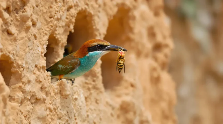 Cet oiseau multicolore revient en France en avril et fait ce qu’aucun piège à frelons ne fait