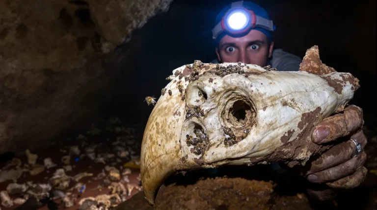 Dans une grotte des Caraïbes, des abeilles ont fait des ossements de chouettes géantes leurs nurseries