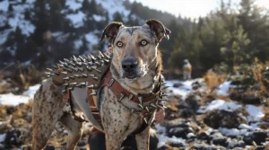 Des pointes d’acier pour tenir le loup à distance : en Europe, le gilet pour chien de chasse se révèle