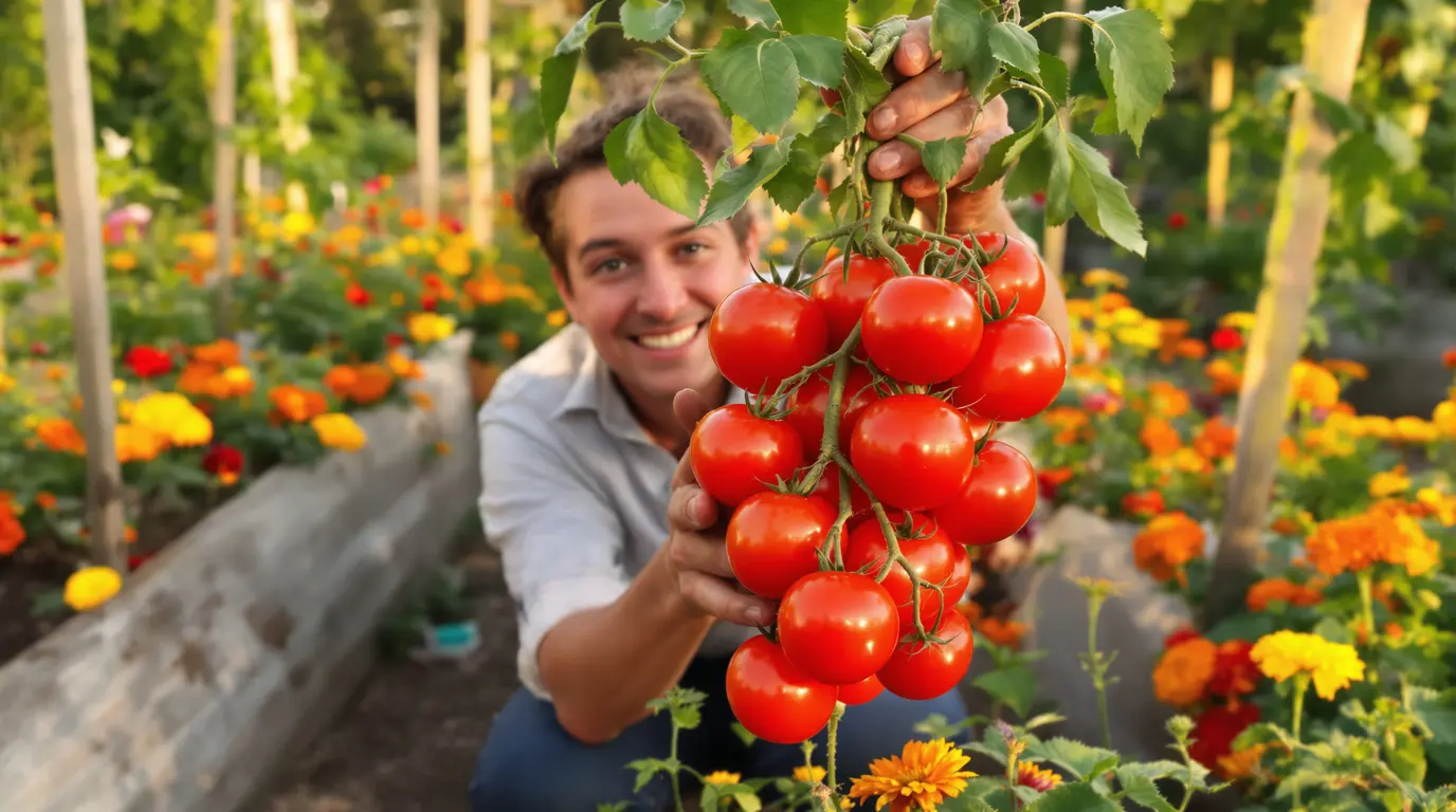 Pour de superbes récoltes, voici les plantes à planter à côté de vos tomates au potager