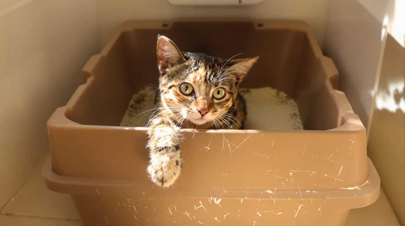 Votre chat gratte son bac vide : pour les vétos, c’est un signal à ne jamais ignorer Votre chat gratte son bac vide : pour les vétos, c’est un signal à ne jamais ignorer